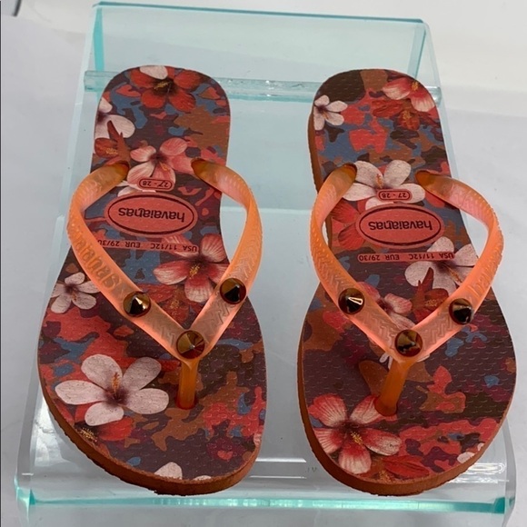 Kids Havaianas Sz 27-28 (11/12C) Rubber Flip Flops - Picture 2 of 5